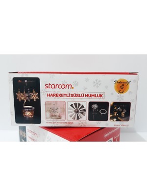 Starcom Hareketli Süslü Mumluk