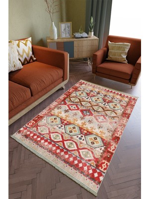 10 Post Online Salon Halısı Otantik Bordo Yolluk Kaymaz Yuvarlak Oval Kesme Ince Yıkanabilir Halı