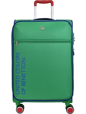 Benetton 14bnt2100-01-ysl Trolley 70 Cm Yeşil Büyük Boy Valiz