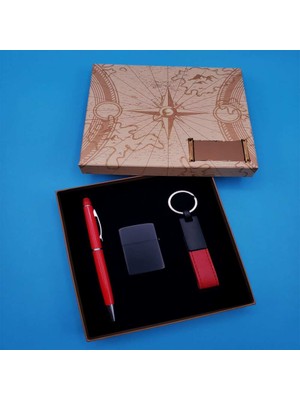 Alifa Toptan Anahtarlık Çakmak ve Kalem Hediye Seti