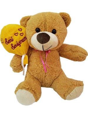 Alifa Toptan Seni Seviyorum Yazılı Sevimli Peluş Ayıcık