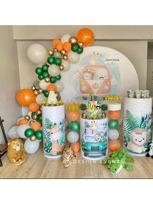 Eğlence Marketi Ormanlar Alemi Konsept Balon Zinciri