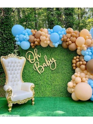 Eğlence Marketi Pastel Balon Zinciri Görsel Temsilidir 100 Adet