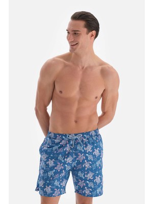 Dagi Turkuaz Caretta Des. Orta Şort