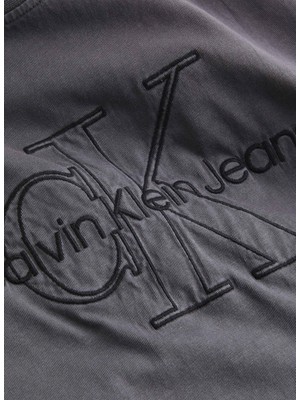 Calvin Klein Jeans Bisiklet Yaka Blok Desenli Siyah Mini Kadın Elbise J20J221183BEH