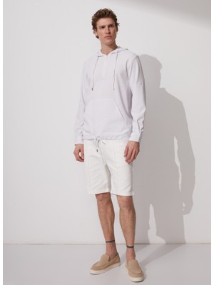 Fabrika Basic Kapüşon Yaka Çizgili Lila Erkek Gömlek DIONTE