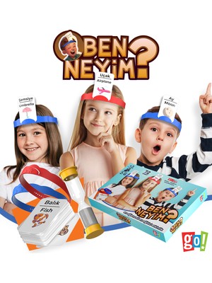 Go Toys Ben Neyim? Eğitici Aile Çocuk Kutu Oyunu 3+ Yaş Eğlenceli Oyun 2-6 Oyuncu İçin