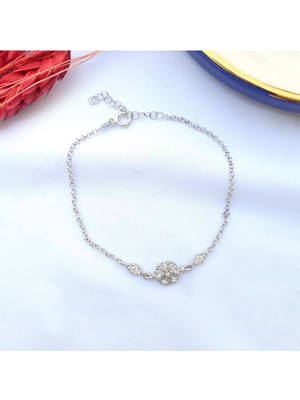 Pier Gümüş Kar Tanesi Gümüş Bileklik