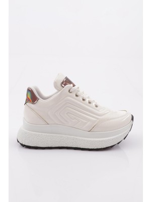 DGN 656-1 Kadın Kalin Taban Sneakers Ayakkabı