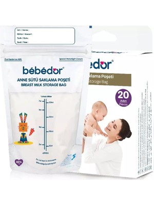 Bebedor 679 Anne Sütü Saklama Poşeti 20 Li