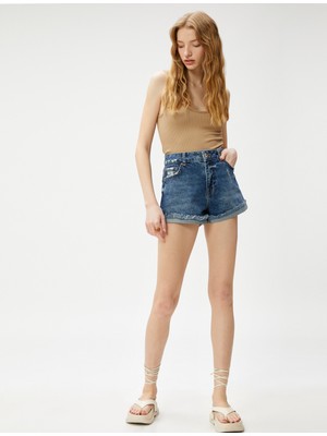 Koton Basic Crop Atlet U Yaka Fitilli