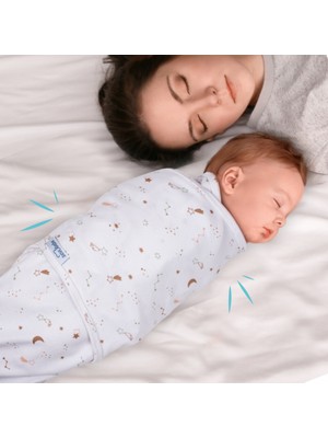 Sevi Bebe Yeni Sezon 0-3 Ay Desenli %100 Pamuklu Interlok Bebe Kundak - Mommyslab Mağaza