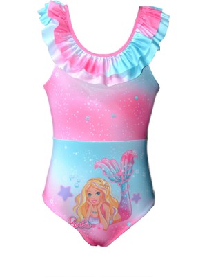 Rs Ramuni Kız Çocuk Mayo Barbie Deniz Kızı