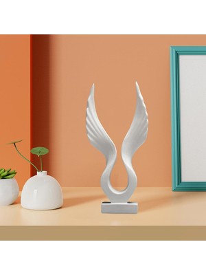 Beverly 3D /angel Statue Reçine Masa Beyaz Kanat Için Heykel Heykel Koleksiyonu 10.5X3X15CM 7X3X15CM (Yurt Dışından)