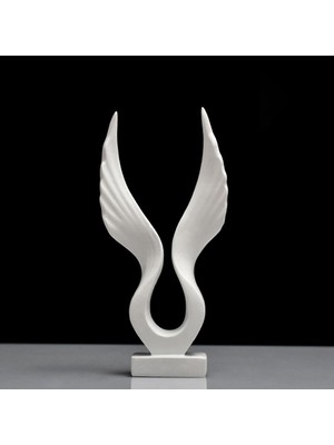 Beverly 3D /angel Statue Reçine Masa Beyaz Kanat Için Heykel Heykel Koleksiyonu 10.5X3X15CM 7X3X15CM (Yurt Dışından)