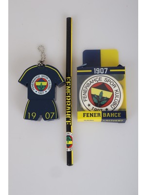 LİSANSLI FENERBAHÇE KURŞUN KALEM, SİLGİ VE FORMA TASARIM KALEMTRAŞ SETİ