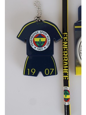 LİSANSLI FENERBAHÇE KURŞUN KALEM, SİLGİ VE FORMA TASARIM KALEMTRAŞ SETİ