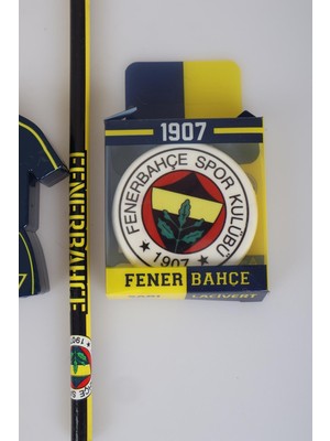 LİSANSLI FENERBAHÇE KURŞUN KALEM, SİLGİ VE FORMA TASARIM KALEMTRAŞ SETİ