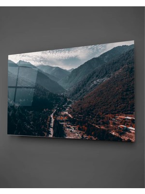 Taulart Orman Yatay Cam Tablo