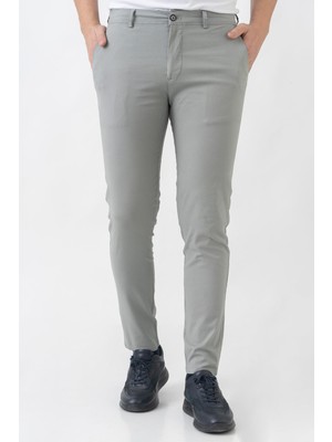 White Stone Marsilya P2303 Pamuklu Slim Fit Casual Pantolon Gri