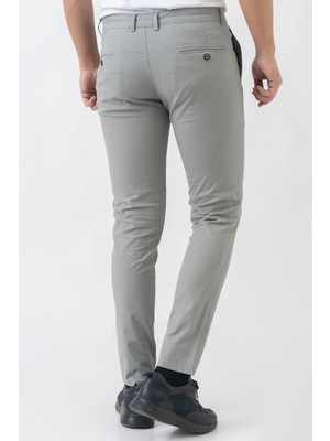 White Stone Marsilya P2303 Pamuklu Slim Fit Casual Pantolon Gri