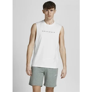 Jack & Jones Jorcopenhagen Sleeveless Tee Ln Beyaz Erkek T-Shirt 12210016-Brigh