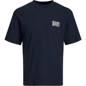 Jack & Jones Jorpalma Dry Tee Ss Crew Neck Lacivert Erkek T-Shirt 12234293-Navy