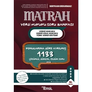 Temsil Kitap Matrah Vergi Hukuku, Vergi Usul Hukuku ve TVS Soru Bankası