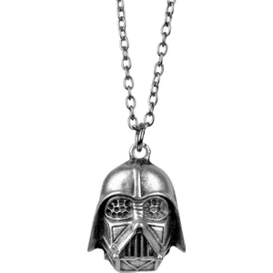 Herşey Nota Star Wars Darth Vader Eskitme Antik Gümüş Kaplama Erkek Kadın Kolye