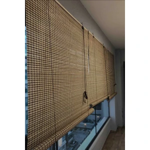 Bambu Stor Perde Bej Doğal