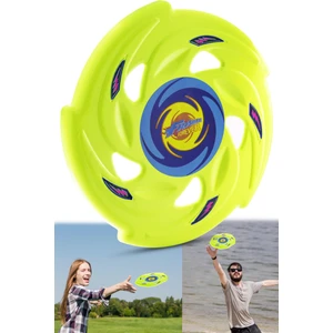 Frizbi Fırlatma Diski Disk Atma Oyunu Çocuk Yetişkin Plaj Bahçe Oyuncak 24 cm Neon