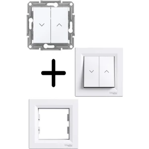 Schneider Electric Asfora Jaluzi Anahtarı Beyaz Çerçeveli