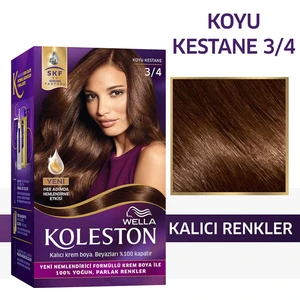 Wella Koleston Kit Saç Boyası 3/4 Koyu Kestane
