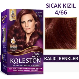Wella Koleston Kit Saç Boyası 4/66 Sıcak Kızıl