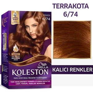 Wella Koleston Kit Saç Boyası 6/74 Koyu Amber Kumral