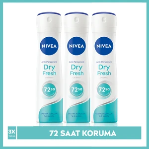 NIVEA Kadın Sprey Deodorant  Dry Fresh 150 ml,72 Saat Anti-perspirant Koruma ve Ekstra Kuruluk