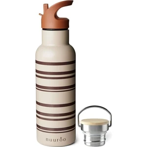 Bertil Pipetli Paslanmaz Çelik Termos Cobblestone Kahverengi 500 ML