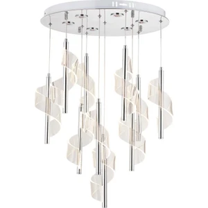 Eray Aydınlatma P7077-10 10LU Krom Sarkıt LED Avize(Beyaz Işık -Sarı Işık - Gün Işığı)