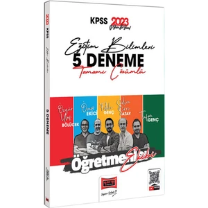 Yargı Yayınevi 2023 KPSS Eğitim Bilimleri Öğretmenler Ekibi Tamamı Çözümlü 5 Fasikül Deneme