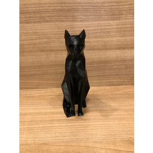Siyah  Dekoratif Kedi Biblo