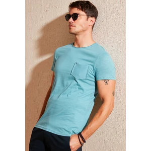% 100 Pamuklu Bisiklet Yaka Cepli T Shirt Erkek T Shirt 5902000