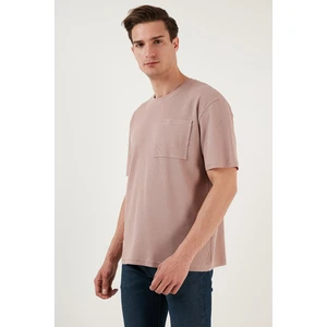 Pamuklu Rahat Kesim Tek Cepli Bisiklet Yaka T Shirt Erkek T Shirt 5902642