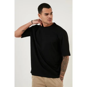 Pamuklu Oversize Bisiklet Yaka Basic T Shirt Erkek T Shirt 5902365