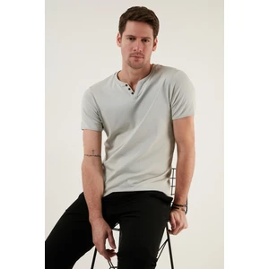 % 100 Pamuklu V Yaka Slim Fit T Shirt Erkek T SHİRT 5902122