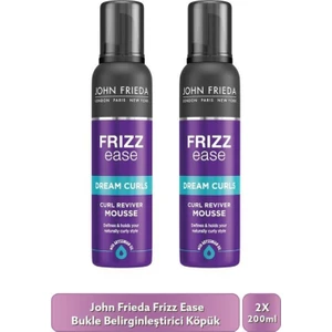 John Frieda Bukle Belirginleştirici Saç Köpüğü - Frizz-Ease Curl Reviver Styling Mousse 200ML x 2 Adet