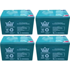 Ortec 12V 14 Ah 4'lü Set Jel Motosiklet Volta Vsm Vsc Aküsü