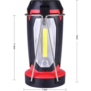 Çok Fonksiyonlu USB Şarj Kamp Lambası Açık Çadır Taşınabilir Lamba El Feneri Masa Lambası
