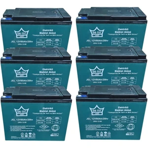 Ortec 6'lı Set 12V 80 Ah Jel Motor Aküsü (Üretim Yılı: 2024)