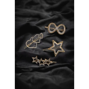 Yeni Trend 4 Adet Zirkon Taşlı Toka