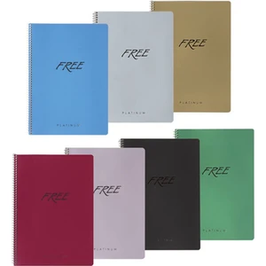 Keskin Color Free Platinum A5 80 Yaprak Kareli Plastik Kapak Spiralli Defter